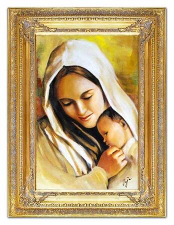 Maryja - Matka Boska z małym Jezusem - 90x120 cm - G16462