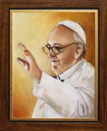 Papież Franciszek - Błogosławieństwo - 27x32 cm - G15531