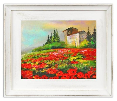 Pejzaż tradycyjny - Makowe pole - 27x32 cm - G15676