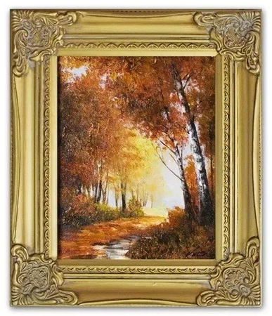 Pejzaż tradycyjny- Przebłysk słońca - 27x32 cm - G16388