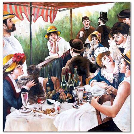 Pierre Auguste Renoir - Śniadanie wioślarzy - 90x90 cm - G00606
