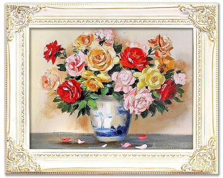 Róże - Barwny bukiet - 40x50 cm - G04041