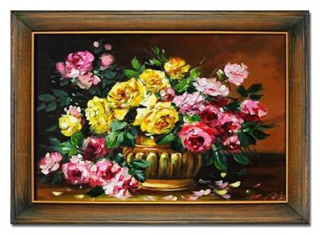 Róże - Bukiet polnych kwiatów - 75x105 cm - G17425