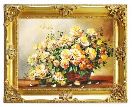 Róże - Żółta wiązanka - 75x95 cm - G97392