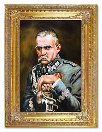 Wojciech Kossak - Portret Marszałka Józefa Piłsudskiego - 87x117 cm - G05850