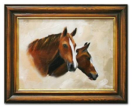 Zwierzęta - Para koni - 40x50 cm - G02573